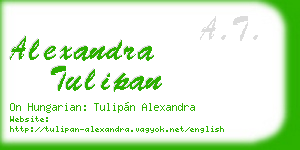alexandra tulipan business card